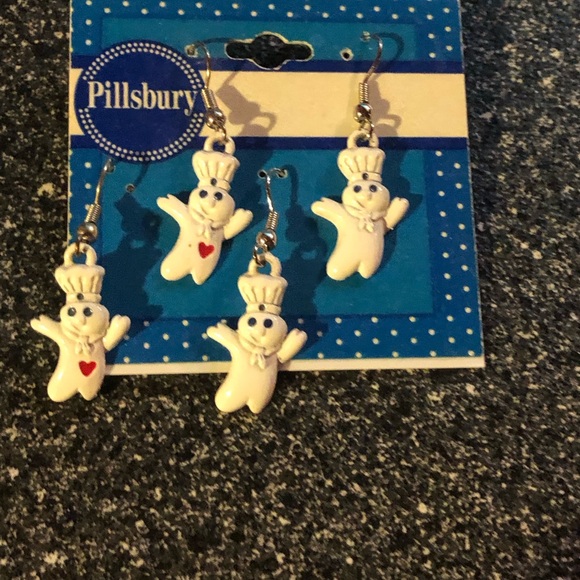 Pillsbury Jewelry - 2 Pair Pillsbury Dough Boy Earrings 1996